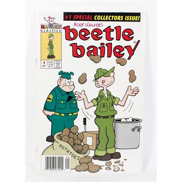 #1298 HARVEY COMICS BEETLE BAILEY #1 SEPT 1992