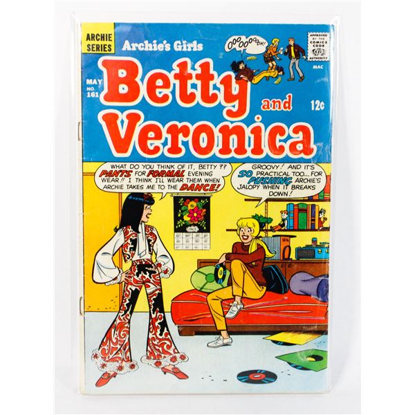 #1301 ARCHIE COMICS BETTY AND VERONICA #161 1969