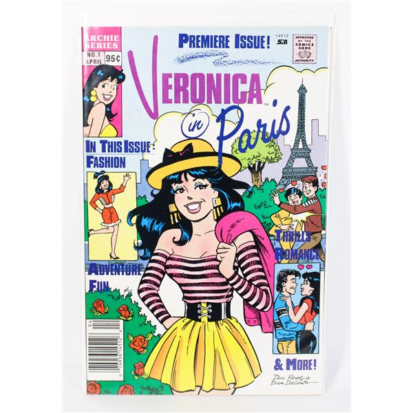 #1304 ARCHIE COMICS VERONICA IN PARIS #1 1989
