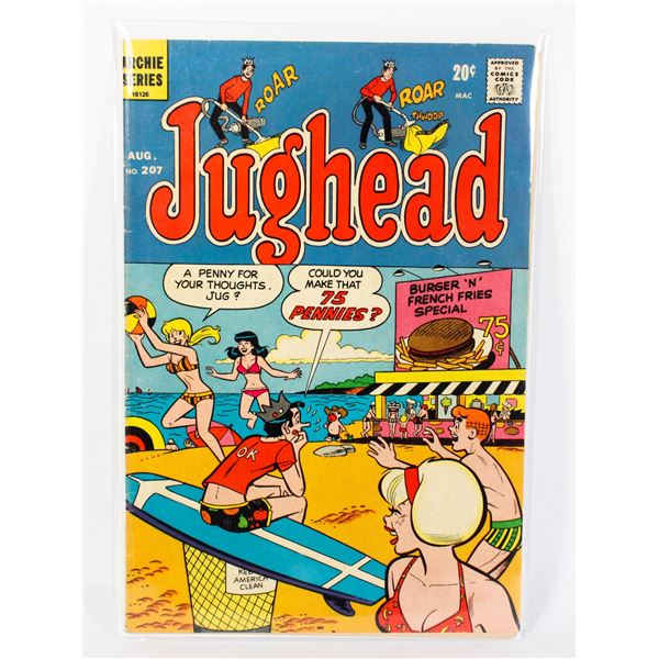 #1307 ARCHIE COMICS JUGHEAD #207 AUGUST 1972