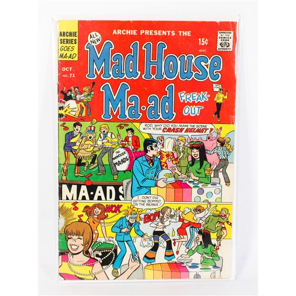 #1308 ARCHIE COMICS MAD HOUSE MA-AD FREAK OUT #71