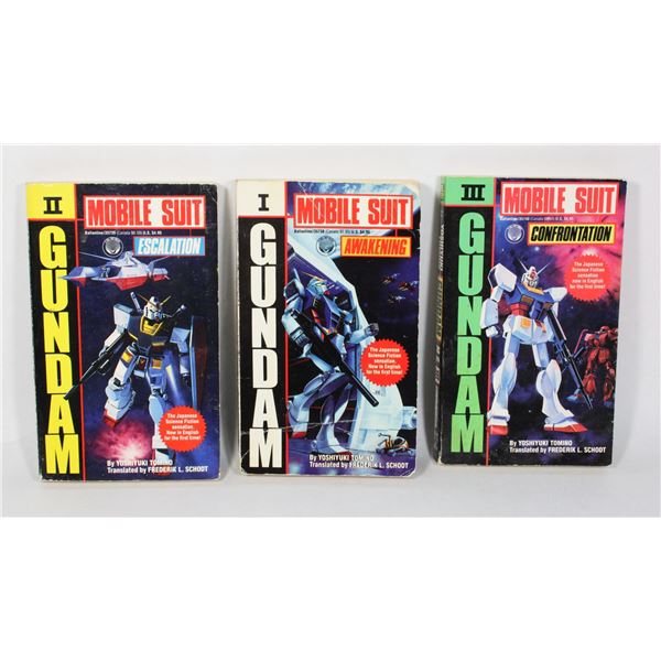 #466B MOBILE SUIT GUNDAM BOOK SET 1-3 1990