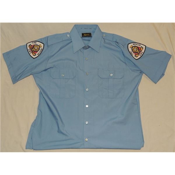 VINTAGE FIRE RESCUE EMS POLICE SHIRT INSIGNIA