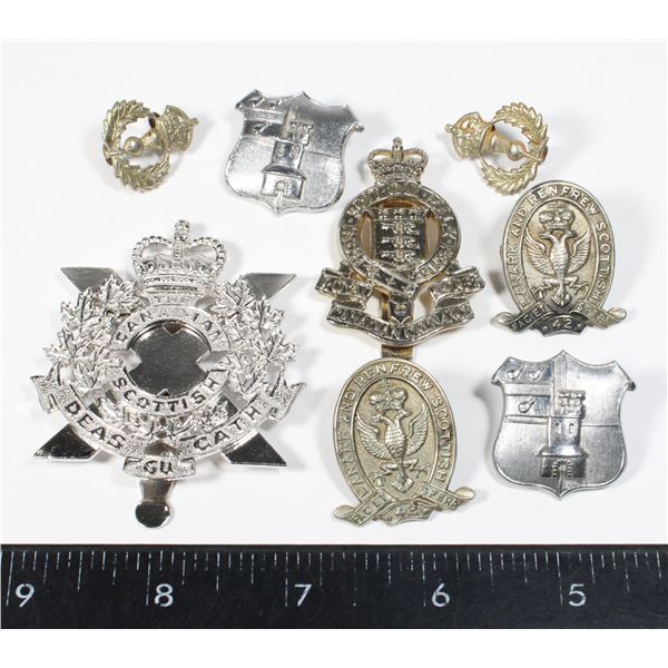 2 CAP BADGES CANADIAN SCOTTISH REGIMENT