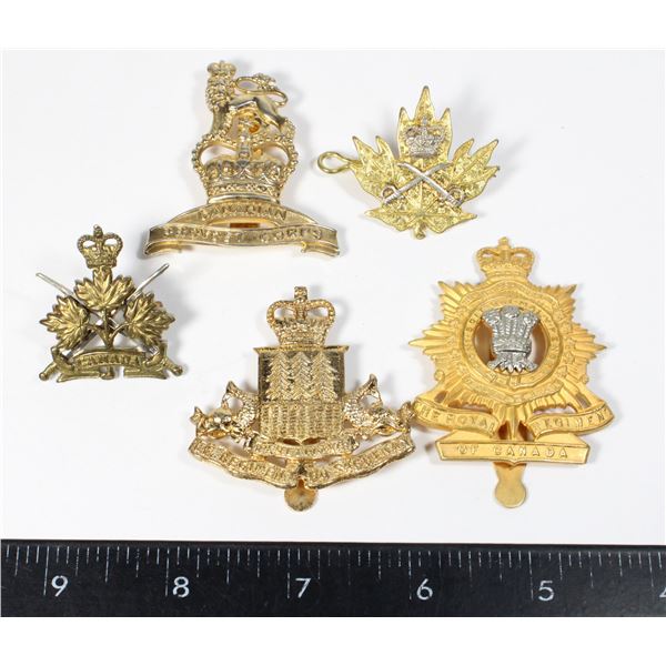 2 CANADIAN COLLAR BADGES INSTRUCTOR INCLUDES