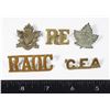 Image 1 : EARLY CANADA COLLAR BADGE WORN CONDITION