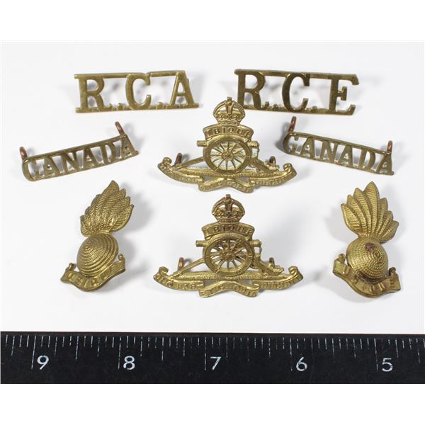 WW2 ROYAL CANADIAN ARTILLERY COLLAR/SHOULDER