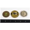 Image 1 : LOT OF 3 USA COINS ARMY NATIONAL GUARD LEADERSHIP