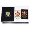 Image 1 : LOT OF 3 LARGE SIZE EMBROIDERED PATCHES CREST