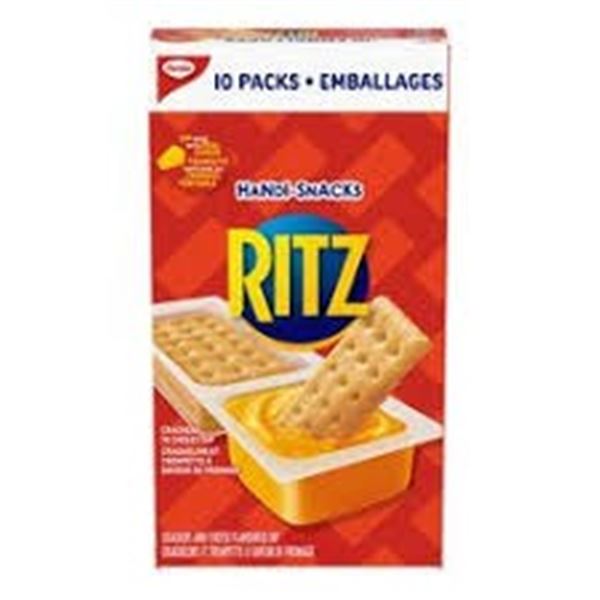 NEW 4 X 270G RITZ CRACKERS AND CHEESE DIP