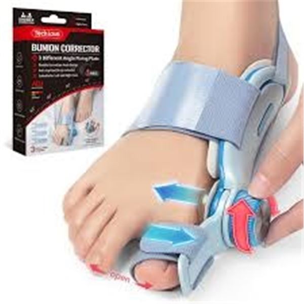 NEW TECHLOVE BUNION CORRECTOR ANTI SLIP HEEL STRAP
