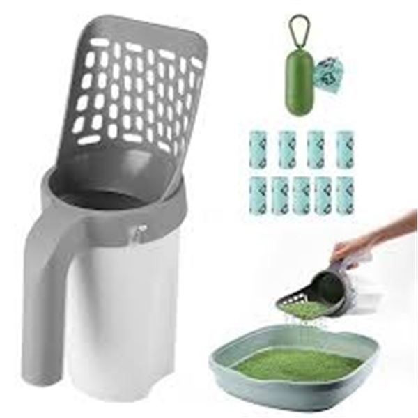 NEW CAT LITTER SHOVEL WITH 15 BAGS