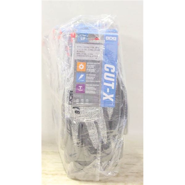 PACK OF 12 BDG CUT-X  NITRILE COATED 13 GA. HPPE