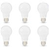 Image 1 : NEW AMAZON BASICS 6 PACK 60W WHITE LED LIGHT BULBS