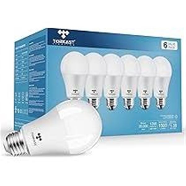 NEW TORKAS LIGHTING 6PK LED LIGHT BULBS