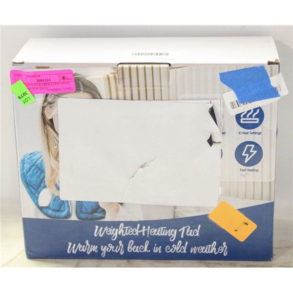 NEW WITH BOX SHOULDER NECK HEATING PAD BLUE