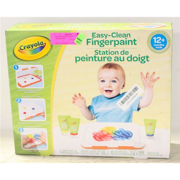 CRAYOLA EASY-CLEAN FINGERPAINT