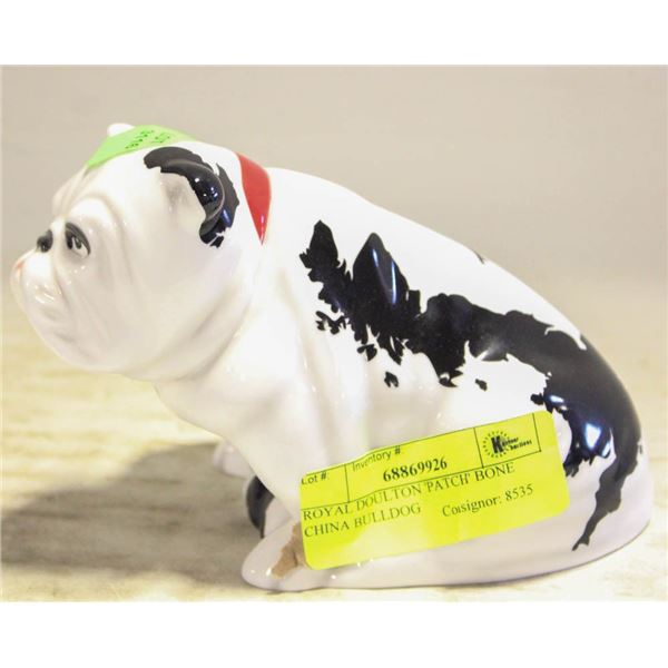 ROYAL DOULTON 'PATCH' BONE CHINA BULLDOG