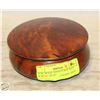 Image 1 : BURL WOOD TRINKET BOX SOLD W/SKULL HEAD