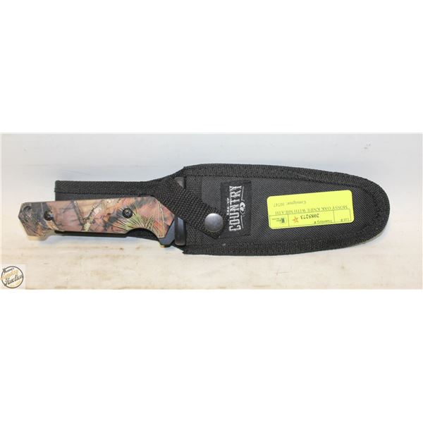 MOSSY OAK KNIFE WITH SHEATH