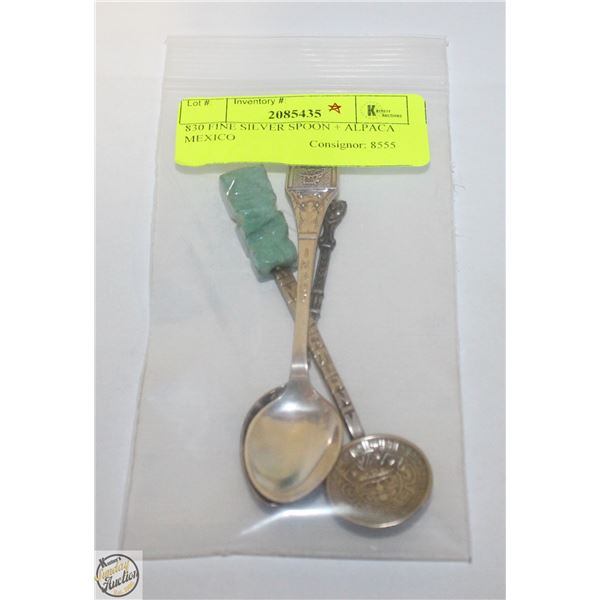 830 FINE SILVER SPOON + ALPACA MEXICO