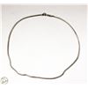 Image 1 : 15" STERLING SILVER NECKLACE