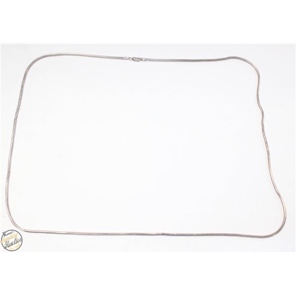 27" STERLING SILVER NECKLACE 18.7 GRAMS