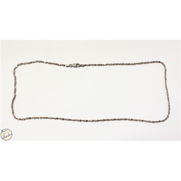 18" STERLING SILVER NECKLACE