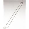 Image 1 : 18" STERLING SILVER NECKLACE