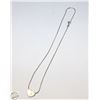 Image 1 : 16" STERLING SILVER NECKLACE DIAMOND