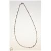 Image 1 : 16" STERLING SILVER NECKLACE