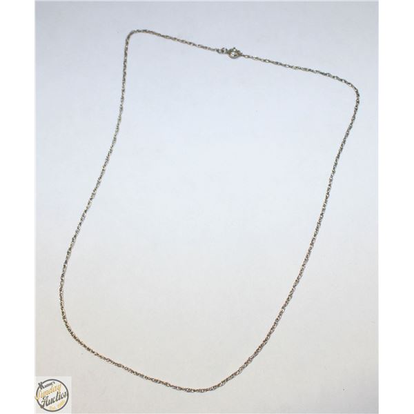 18" STERLING SILVER NECKLACE