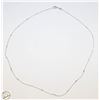 Image 1 : 18" STERLING SILVER NECKLACE