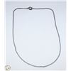 Image 1 : 14" STERLING SILVER NECKLACE
