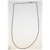 Image 1 : 22" STERLING SILVER NECKLACE