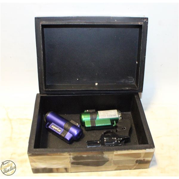STONE STYLE STORAGE BOX INCLUDING LIGHTERS