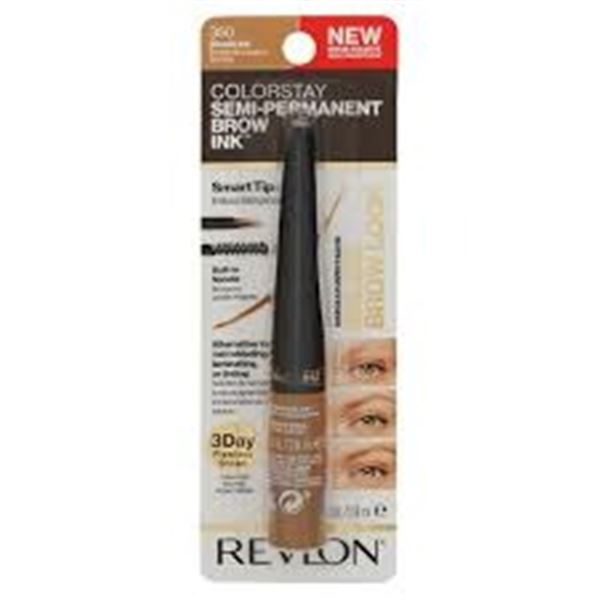 NEW 5 X 2.8ML REVLON SEMI-PERMANENT BROW INK