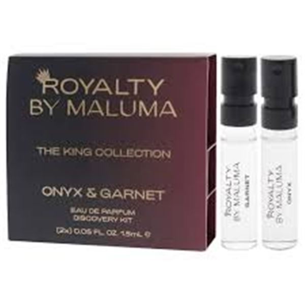 NEW 2 X 1.5ML ROYALTY BY MALUMA ONYX & GARNET PARF
