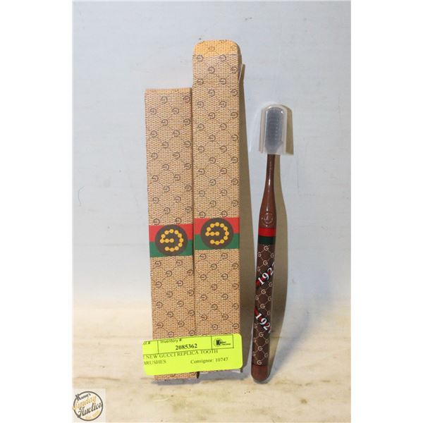 2 NEW GUCCI REPLICA TOOTH BRUSHES