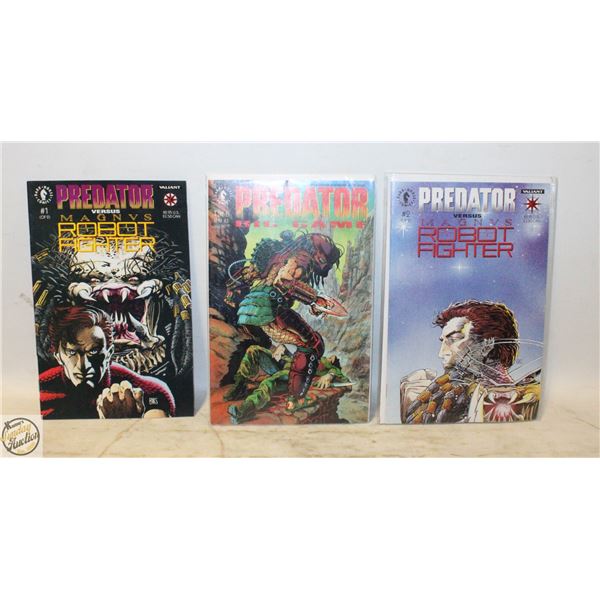 3 PREDATOR COLLECTIBLE COMICS 1-2-3
