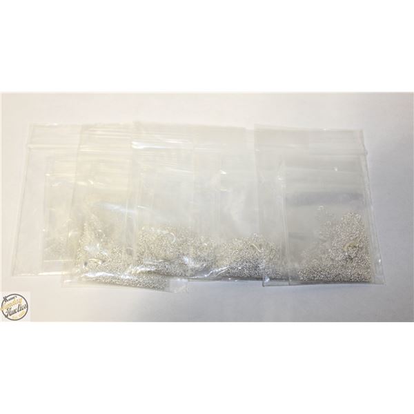 LOT OF 20  SILVER PLATED CHAINS