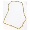 Image 1 : YELLOW FIGARO CHAIN 28" 26.1 GRAMS COSTUME JEWLERY