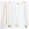 Image 1 : FLAT OF 7PCS GOLDEN-TONED NECKLACES