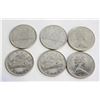 Image 1 : 1968 DOLLAR COINS CANOE SET OF 6