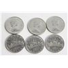 Image 1 : 1969 DOLLAR COINS CANOE SET OF 6