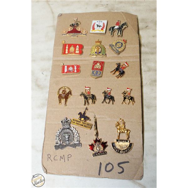 17 RCMP COLLECTIBLE PINS
