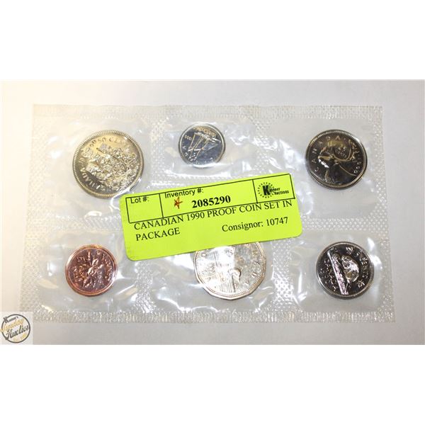 CANADIAN 1990 PROOF COIN SET IN PACKAGE