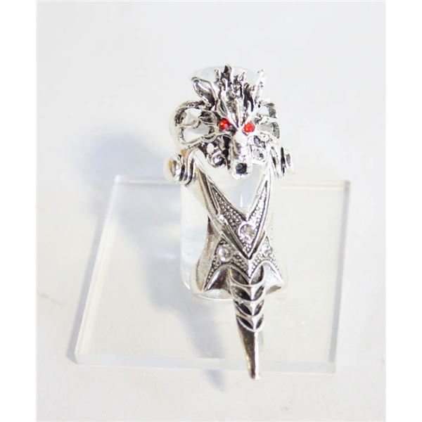 DRAGON STYLE HEAD KNUCKLE RING