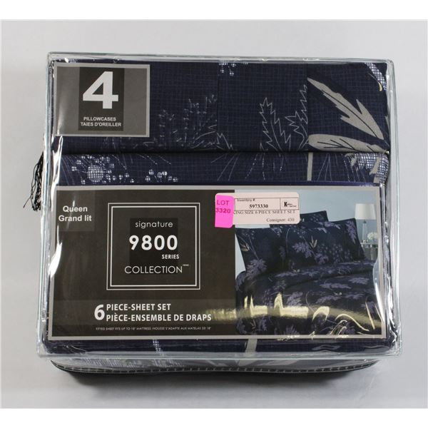 NEW QUEEN SIZE 6 PIECE SHEET SET