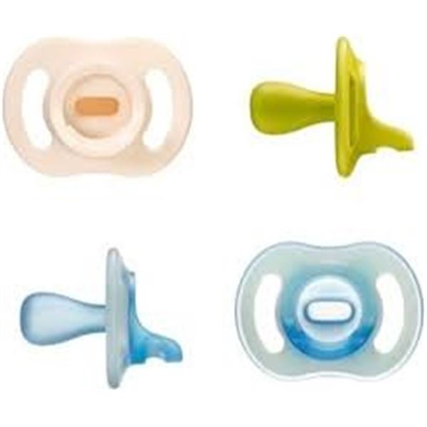 NEW TOMMEE TIPPEE 4 LIGHT STAY PUT PACIFIERS